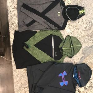 3 Under Armour tops.
